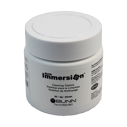 BUNN 42933.0001 Tablet, Cleaning 1 Jar Sure Immersion
