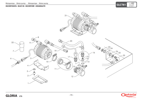 Astoria Gloria Motor Exploded View