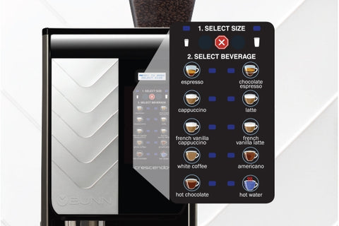 Bunn Crescendo™ Bean to Cup Controls