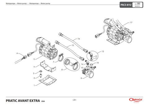 Astoria Pratic Avant Motor Exploded View