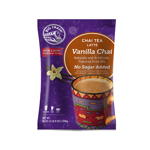 Big Train No Sugar Added Vanilla Chai Tea Latte Drink Mix 3.5lb. bag