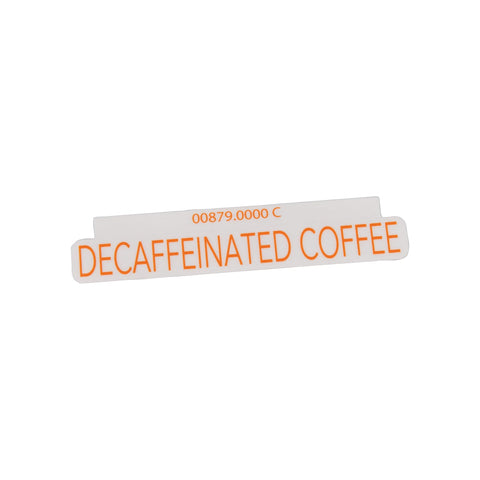 Bunn 00879.0000 Decal, Decaffeinated Coffee | Fits 1.5GPR-FF & More