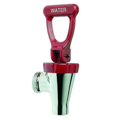 BUNN 07094.0101 Faucet,Red Handle&Bnt-Self/Lock