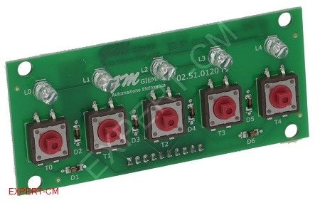6 Key Push Button Printed Circuit - 18371131