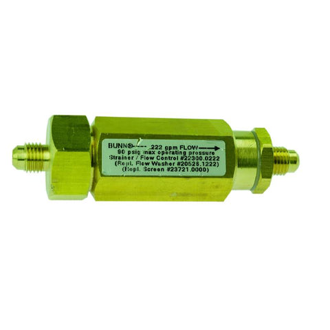 BUNN 22300.0222 Strainer/Flow Cont Ay,.222GPM