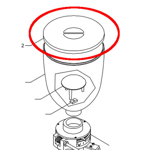 Lid Hopper K004 Jada Grinder
