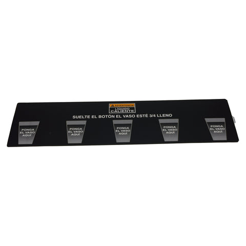 Bunn 28328.8010 Decal, Cup Placement Imix-5 | Fits IMIX-5 & IMIX-5S