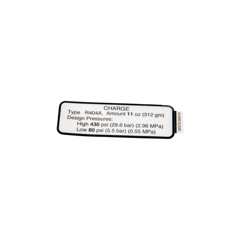 Bunn 29373.0001 Decal Coolant Charge - Nt2168Gk | Fits ULTRA-2