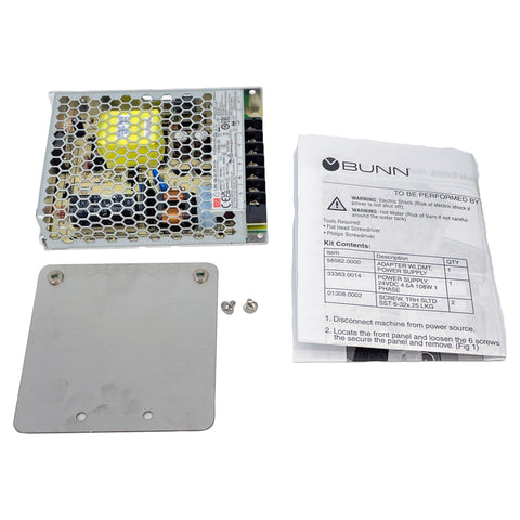 KIT PWR SUPPLY 24VDC 4.5A 108W 1 PHASE (33363.1014)