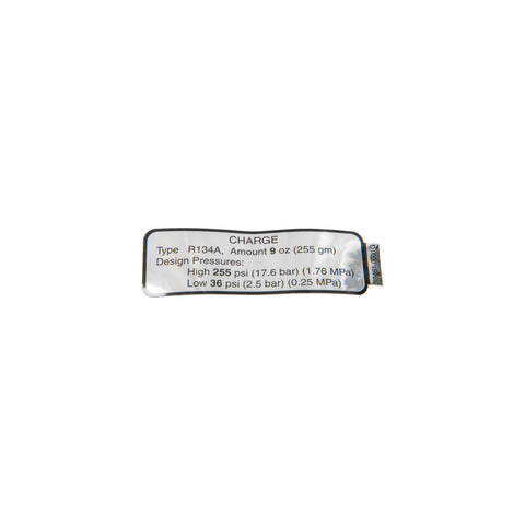 Bunn 33461.0001 Decal,Refrigerant Charge Jdf2 | Fits JDF-2S & More