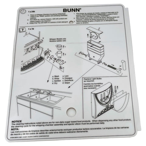Decal, Cleaning Imix Hoppers (37254.0001)