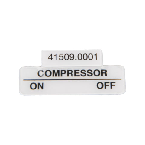 Bunn 41509.0001 Decal, Switch Compressor On/Off | Fits DWSUC & More