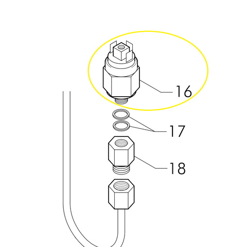 Astoria 4720157 Pressure Switch T6 3121132 | Fits Tempesta & Vintage TFT
