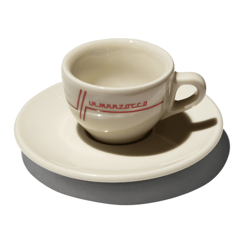 Legacy Linea Demitasse Cup & Saucer (red lines) (Y178)