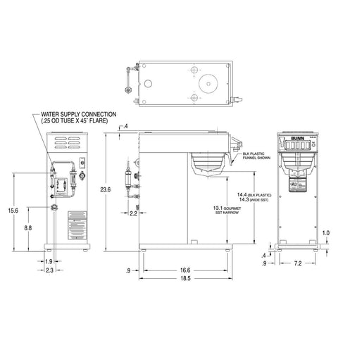 38700.0010 BUNN AXIOM-DV-APS, PF SST HOUSING