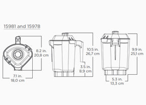 Vitamix 58990 48 oz. / 1.4 L BPA-Free, Advance container complete with Advance blade assembly and lid. Orange