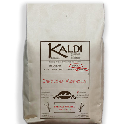 Decaf French Roast Carolina Morning Blend Fine Grind