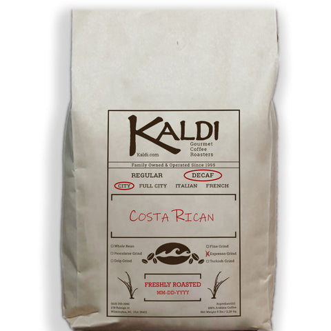 Decaf City Roast Costa Rican Tarrazu Papagayo Espresso Grind
