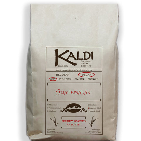 Decaf City Roast Guatemalan Antigua Bella Carmona Espresso Grind