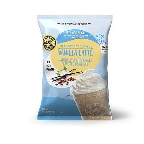 Big Train Blended Ice Mix - Vanilla Latte, Reduced Sugar (3.5 lb)