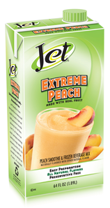 Jet Extreme Peach fruit smoothie 64  oz. carton