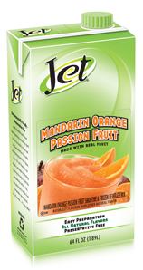 Jet Mandarin Orange Passion fruit smoothie mix 64 oz. carton