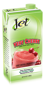 Jet Very Cherry fruit smoothie mix 64 oz. carton