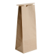 Natural Kraft 1/2 lb tin tie bags - Sold in quantities of 26