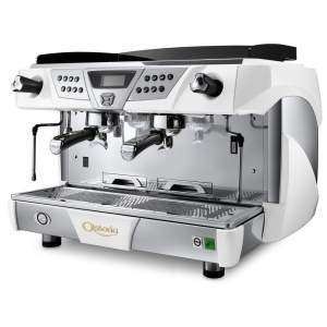 Astoria Plus 4 You White/Chrome 2 Group Automatic Commercial Espresso Machine