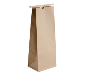 Natural Kraft 1 lb tin tie bags - Sold in quantities of 26