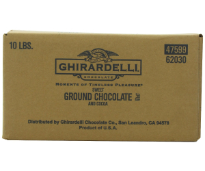 Ghirardelli Powder Sweet Ground Chocolate & Cocoa 10 lb. Box