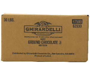 Ghirardelli Sweet Ground Chocolate and Cocoa Powder 30lb. Box