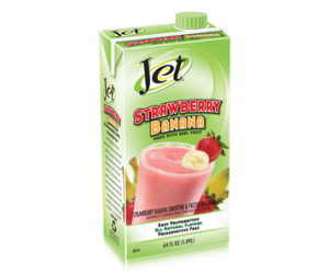 Jet Strawberry BANANA fruit smoothie 64  oz. carton
